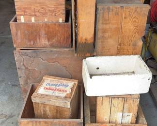 Wood Crates Boxes