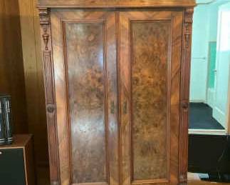 Antique Art Noveau Wardrobe