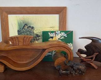 Lucy Liu Artwork, Carved Seahorse Dish And More