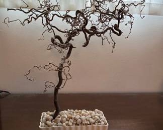 Zen Garden And Bonsai Style Tree