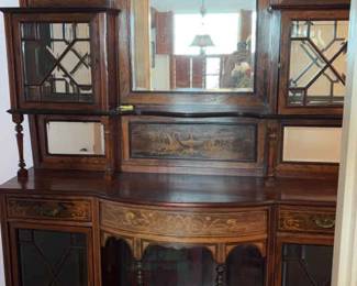 Italian RenaissanceInspired Mahogany Sideboard with Inlay