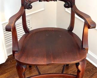 Carved Wood Heirloom Chair