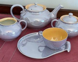 LDB Co. Bavarian Lusterware Dessert Set