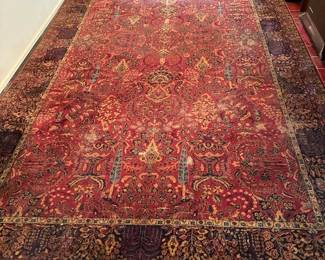 Vintage Wool Rug, 11x18ft
