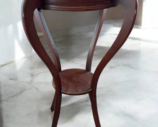 Vintage Art Nouveau Mahogany Two Tier Jardiniere