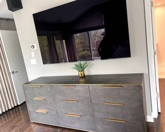 Restoration Hardware Shagreen 9 drawer dresser