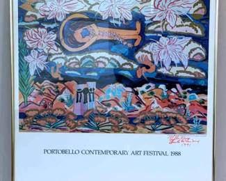 Phyllis Kapp Signed Portobello Contemporary Art Festival Poster 1988