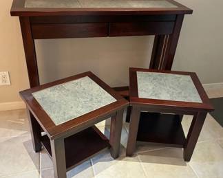 Entry Table And Matching Side Tables