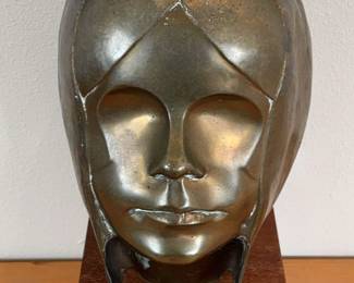 JM Kelley Signed Bronze Bust