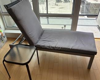 Patio Chaise And Side Table