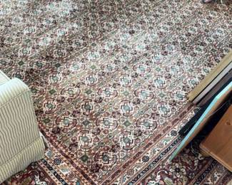 Hand Knotted Wool Rug From India