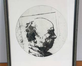 Harvey Breverman Intaglio Print Dutchman III