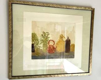 Ruth Kerkovius City Ledge Aquatint Etching