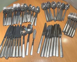 Two Sets Flatware By Oneida Ginkgo Helmick