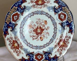Antique Ironstone Imari Style Plate
