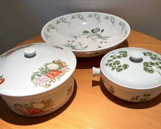 Chamart France Apilco, Port Merion Queens Garden Parsley Oven To Table Cookware