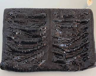 Whiting Davis Black Mesh Clutch