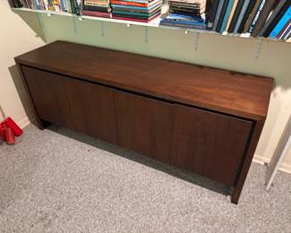 Midcentury Walnut Credenza by Dillingham | *AVAILABLE FOR PRESALE* | $250 | 74" wide 19" deep 29" high | Please bring assistance to load. Will need to come up a flight of stairs.