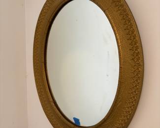Oval Mirror with Antique Frame