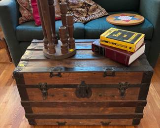 Antique steamer trunk