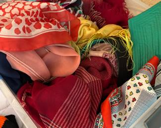 assorted ladies scarves