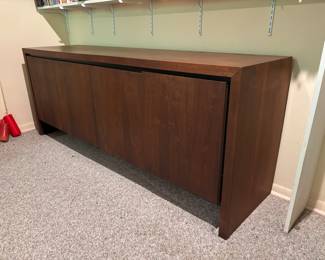 Midcentury Walnut Credenza by Dillingham | *AVAILABLE FOR PRESALE* | $250 | 74" wide 19" deep 29" high | Please bring assistance to load. Will need to come up a flight of stairs.