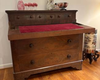 Antique Empire Secretary | *AVAILABLE FOR PRESALE* | $200 | Dimensions: 45"w 22"d 40"h | Please bring assistance to load