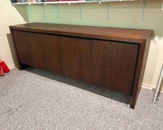 Midcentury Walnut Credenza by Dillingham | *AVAILABLE FOR PRESALE* | $250 | 74" wide 19" deep 29" high | Please bring assistance to load. Will need to come up a flight of stairs.