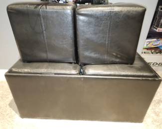 Storage ottoman and cubes