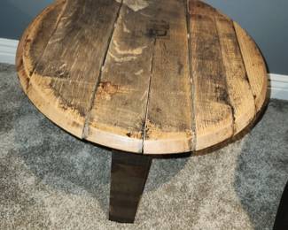 Barrel end table