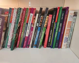 Large collection of cookbooks