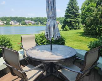 Outdoor dining table and 4 chairs