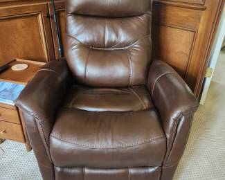 Leather recliner