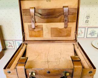 Vintage Leather Briefcase - Made in Italy