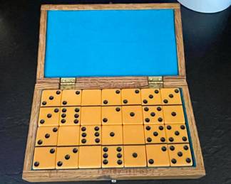 Vintage Butterscotch Bakelite Dominoes