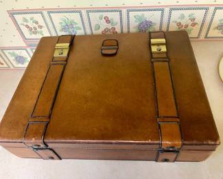 Vintage Leather Briefcase - Made in Italy