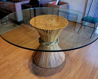 Mcguire Sheaf of Wheat bamboo table