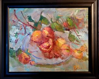 Impressionist still life oil painting by Kanya Bugreyev
