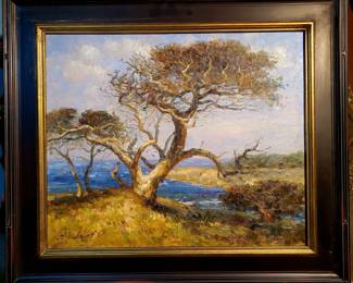 Original oil painting. "Monterey Pines"