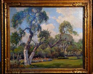 Original oil painting "The old Sycamore" by well listed artist Thorwald Probst