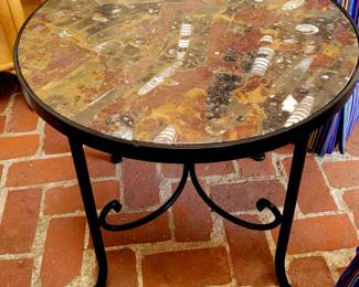 Beautiful fossil side table