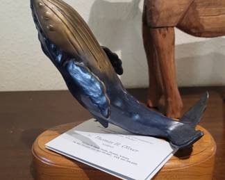 Bronze whale. Thomas H. Oliver