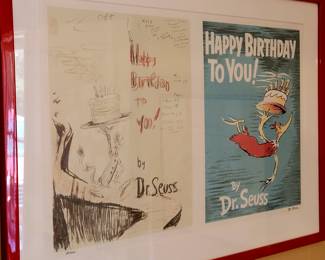 Limited edition lithograph..Dr Suess