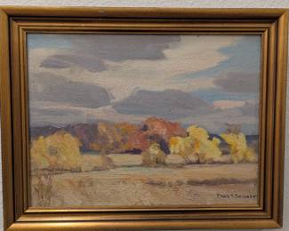 Paul T Sargent oil on board