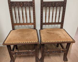 Vintage Victorian Carved Chairs