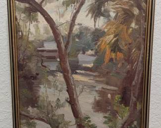 Paul T Sargent oil on board