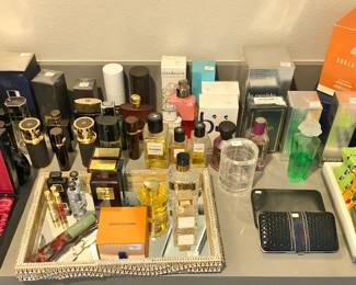 Men's Fragrances by Tom Ford, Chanel, Louis Vuitton, Polo, Bijan, Pour Homme, Borghese, Water Calligraphy by Kilan, etc.