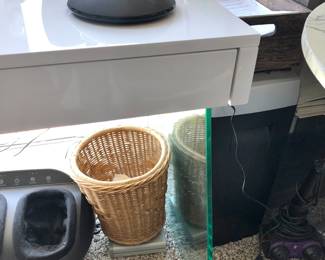 Glass Side of Desk