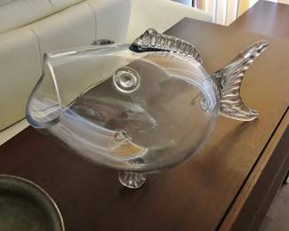 Large Blenko glass Fish