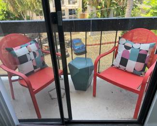 Pair of Crate & Barrel Patio Chairs